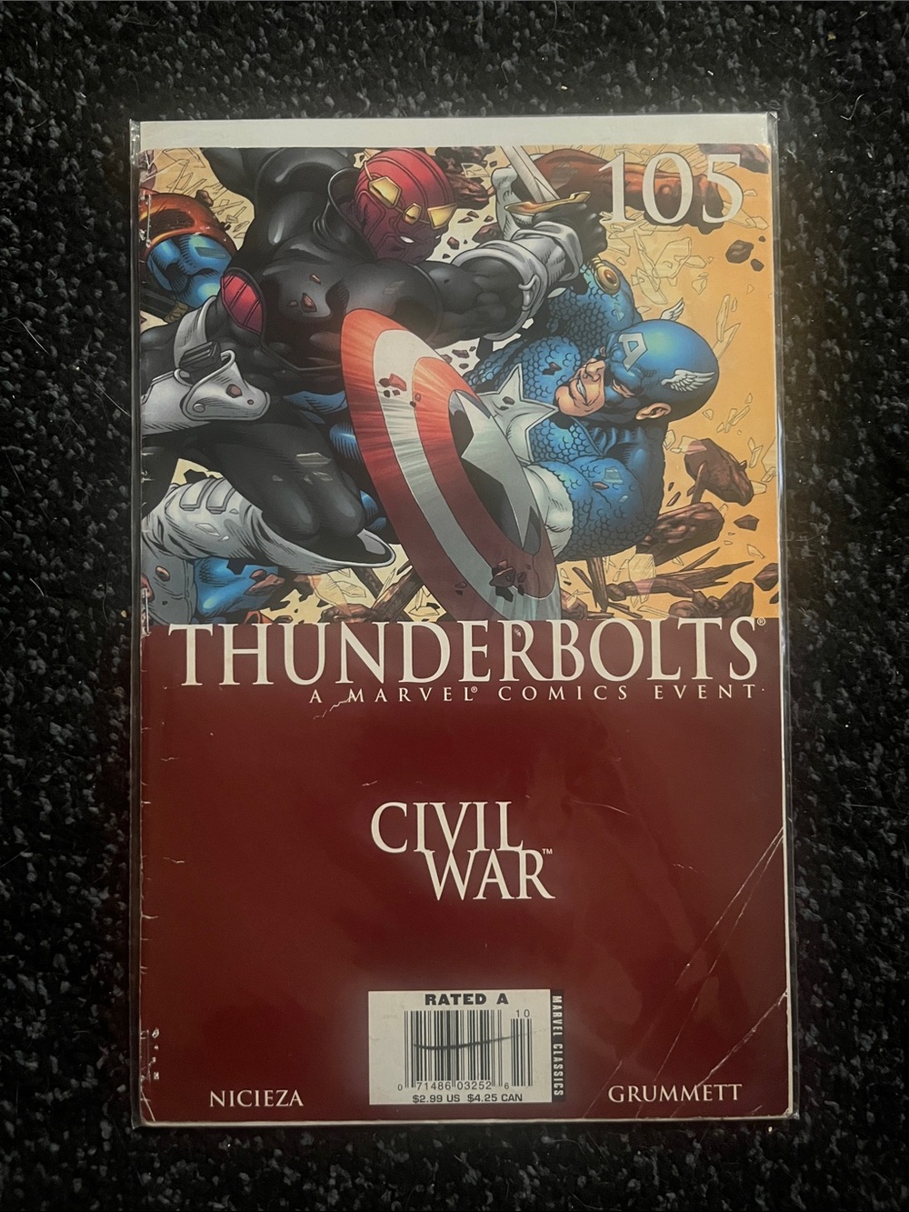 Marvel Thunderbolts Comic - Red & Blue Cover Artwork